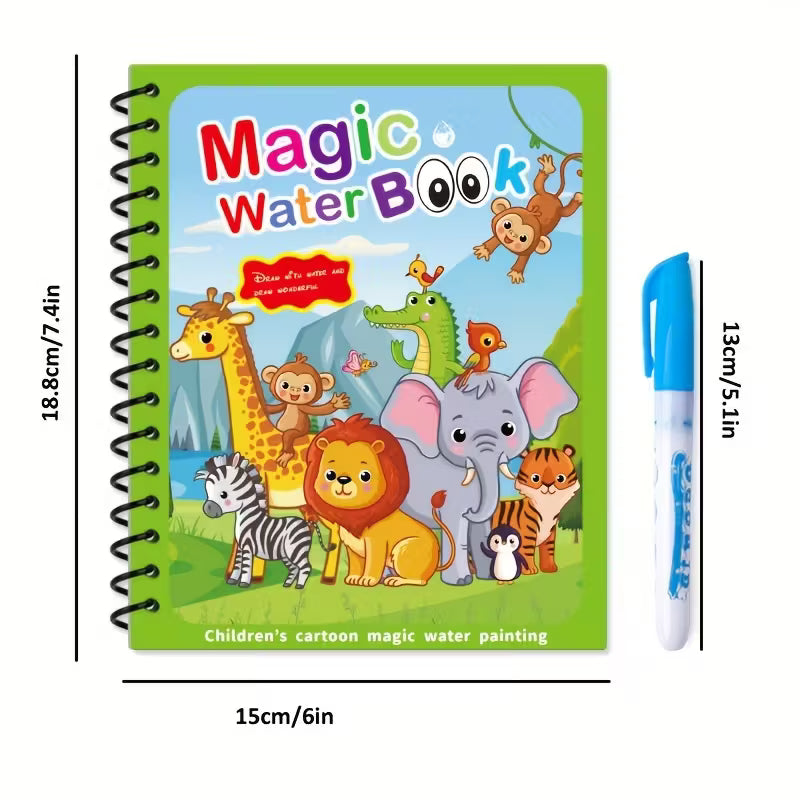 Magic Water Coloring Book - Quick Dry Book