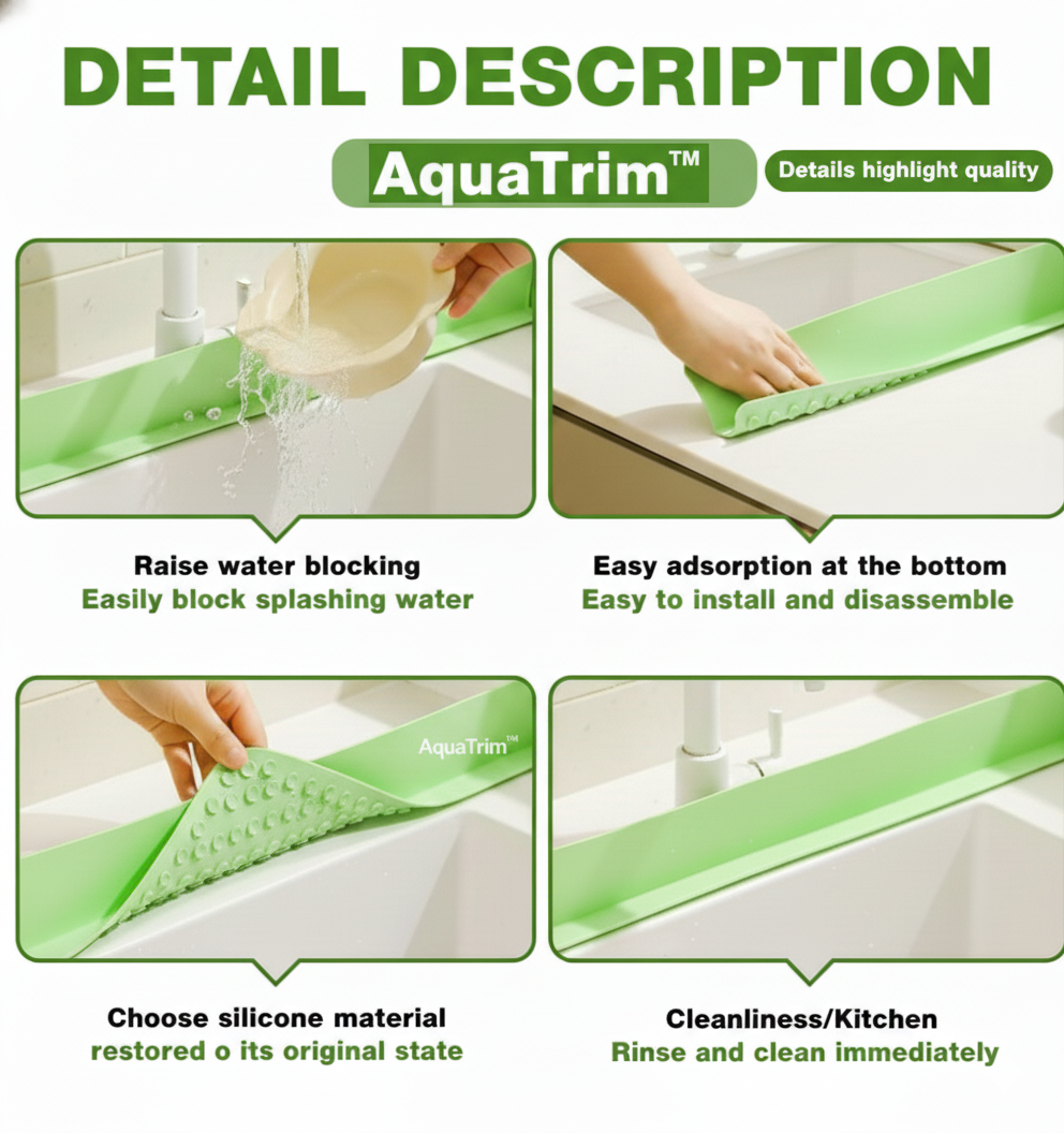 AquaTrim™: Sink Splash Guard |🔥BUY 1 GET 1 FREE🔥