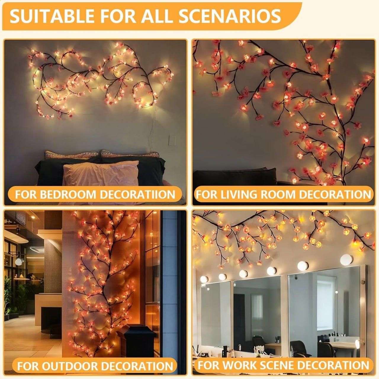 Cherry LED Tree Branch Lights